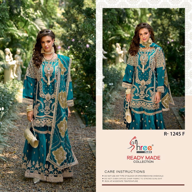 R 1245 By Shree Organza Embroidery Pakistani Suis Wholesale Price In Surat